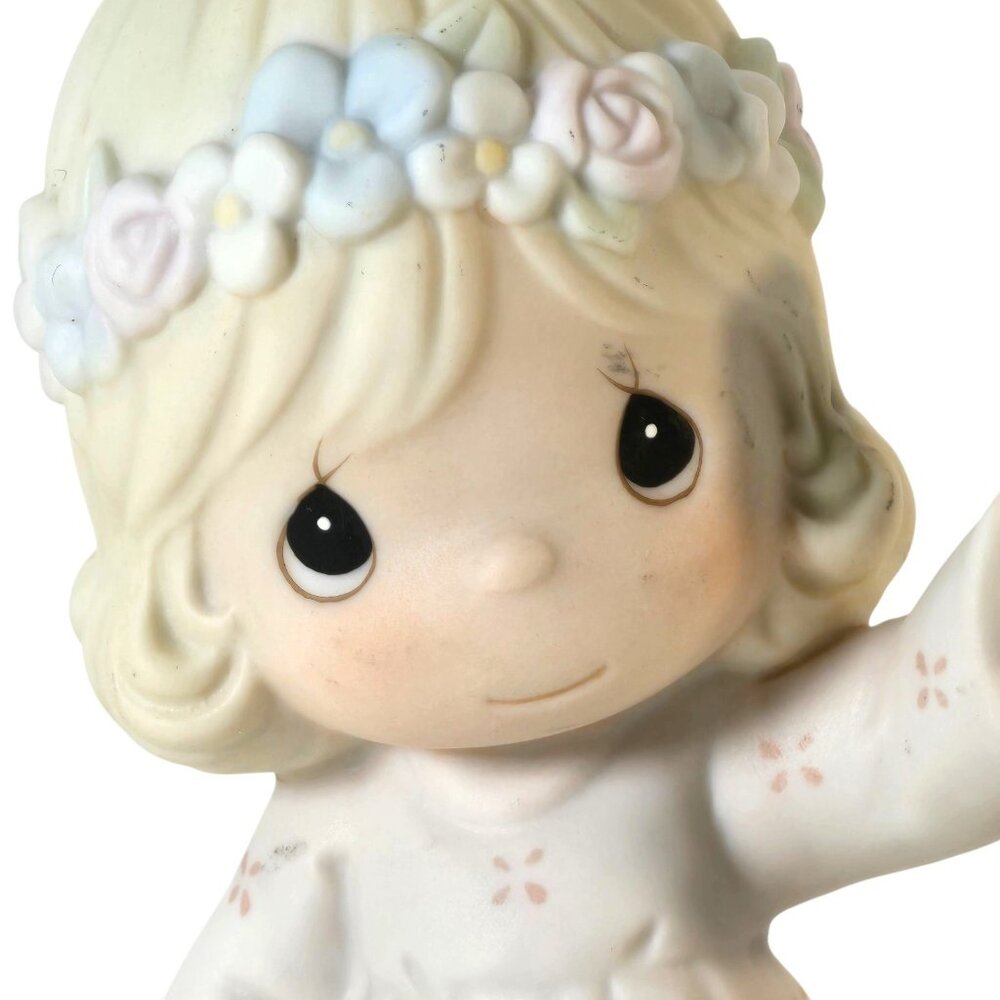Precious Moments 1993 Ring Out The Good News Figurine Enesco Girl Bell - Picture 2 of 10